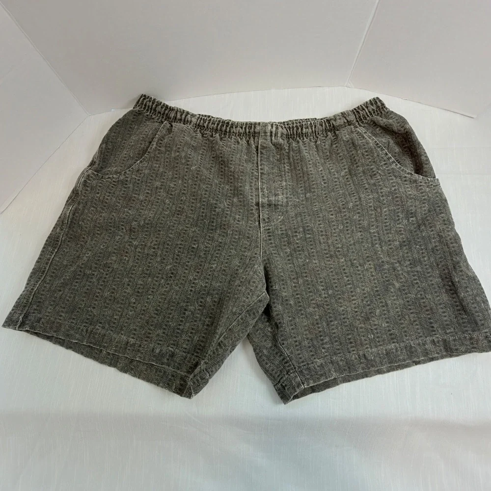 Anchor Blue Shorts Mens Large Grey Excellent Vintage 90s Cotton Gorpcore Skater